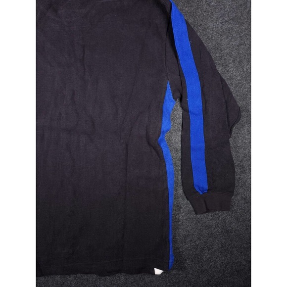 John Ashford Shirt Mens Medium 1/4 Zip Black Long Sleeve Pullover Turtleneck Y2K - Picture 11 of 12